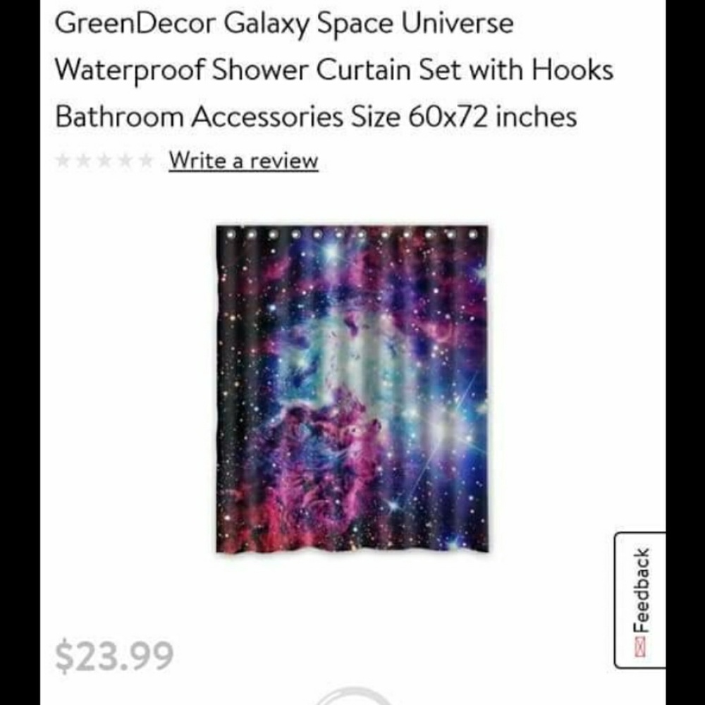 Galaxy Shower Curtain